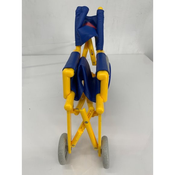 Build a Bear Yellow and Blue Wheel chair with Hear and bear logo - Picture 9 of 10